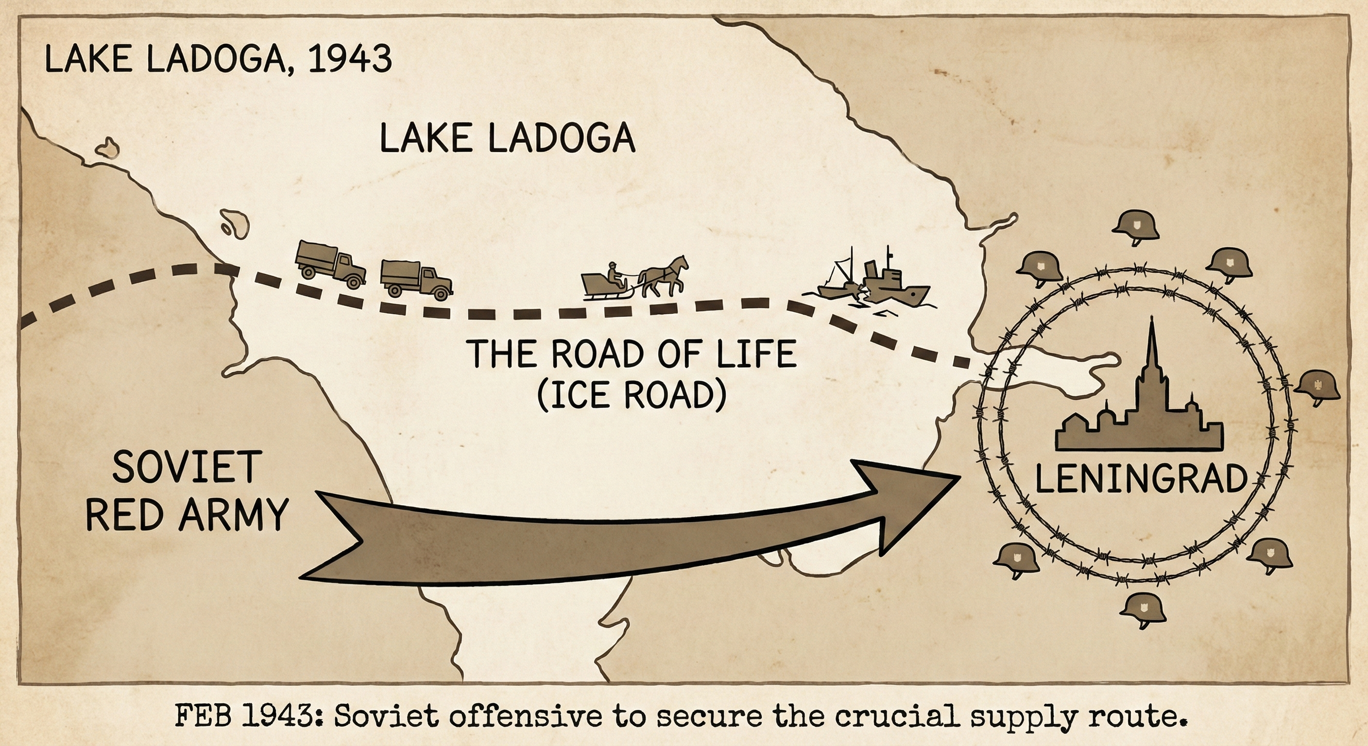 On This Day: 1943 - Attempting to completely lift the Siege of Leningrad, the Soviet Red Army engages German troops image 2