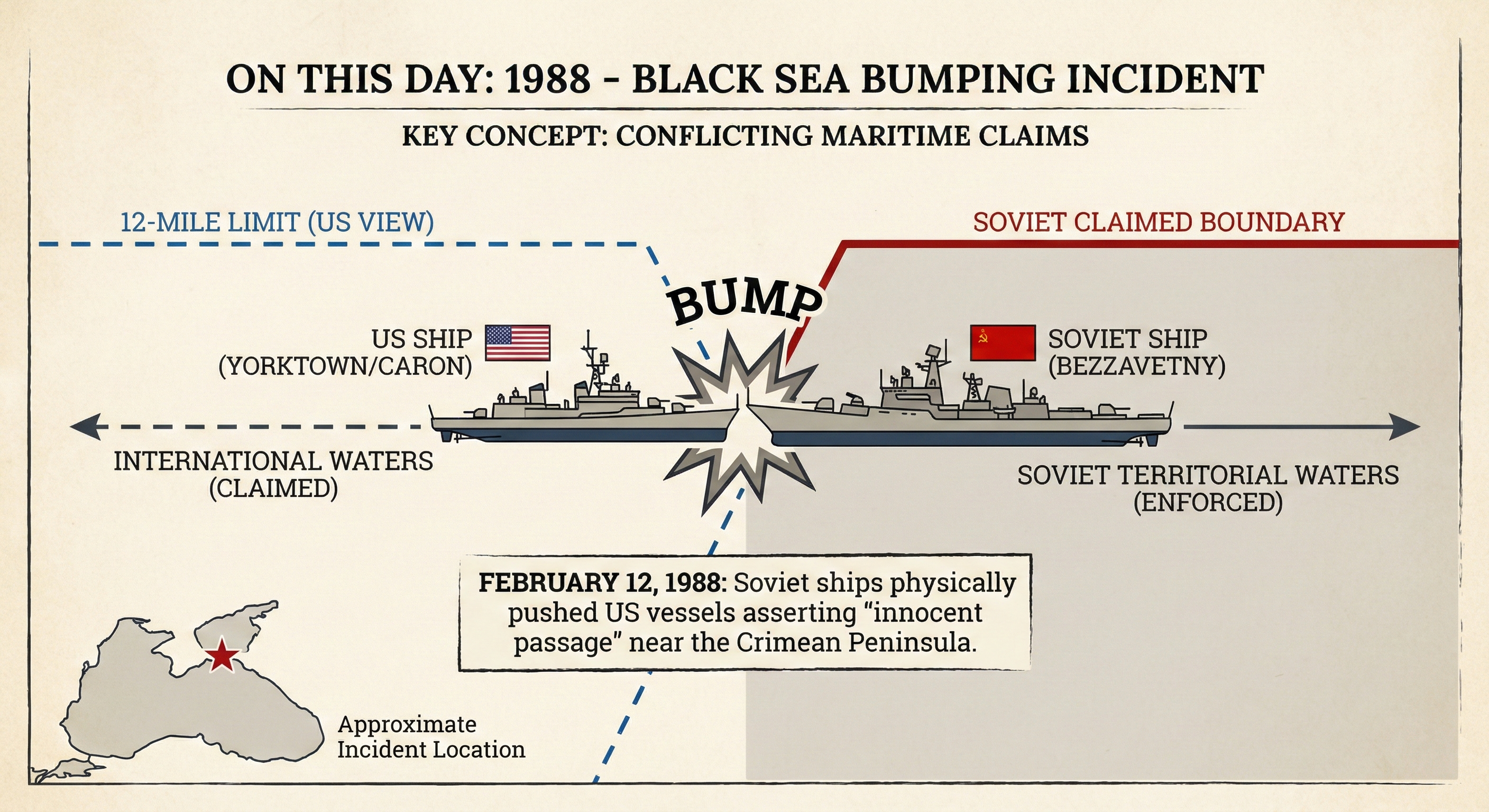 On This Day: 1988 - The 1988 Black Sea bumping incident: The U image 2
