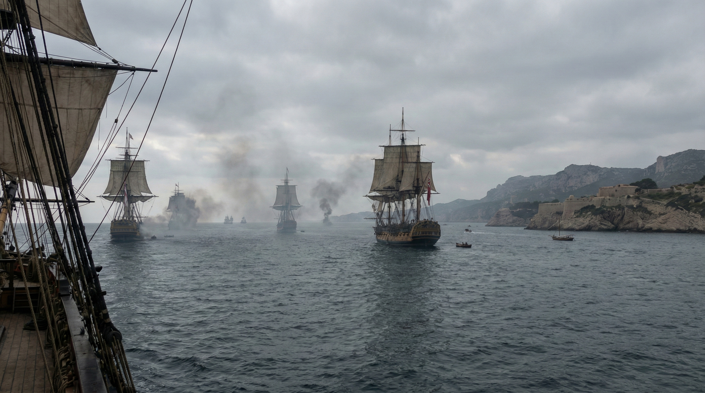 On This Day: 1744 - War of the Austrian Succession: The Battle of Toulon causes several Royal Navy captains to be c