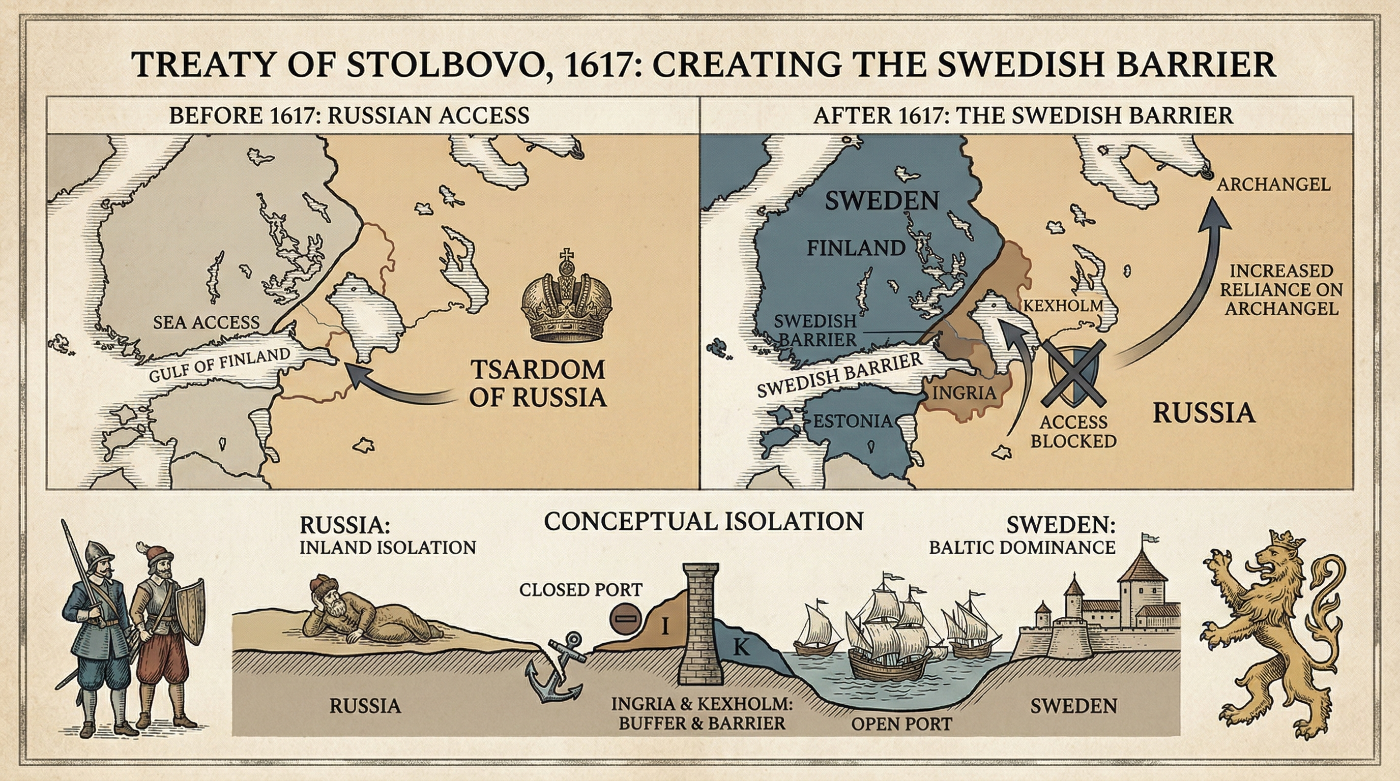 On This Day: 1617 - Sweden and the Tsardom of Russia sign the Treaty of Stolbovo, ending the Ingrian War and shutti image 2